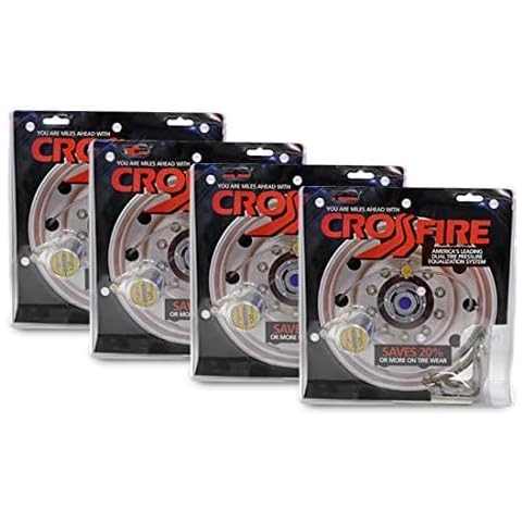Myers Tire Supply Set of 4 Crossfire Equalizer Valve 105 PSI Cover