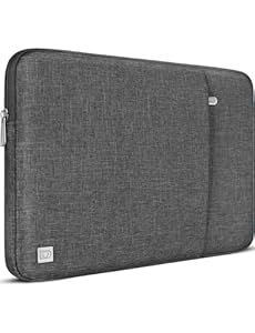 DOMISO PC-beschermhoes 16 inch, laptophoes voor PC 16 inch, tas voor Lenovo Thinkbook HP Dell Acer Asus Samsung Notebook, Laptop Case Sleeve, donkergrijs