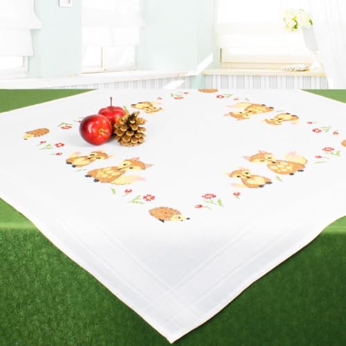 Kit de broderie au point de croix pré-imprimé KAMACA pour broder sans erreur de comptage
