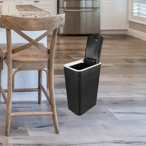 Caneca de basura con tapa ULTECHNOVO para cocina y baño miniatura 4