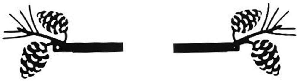 Village Wrought Iron Pine Cone Curtain Hold Back (Pair)