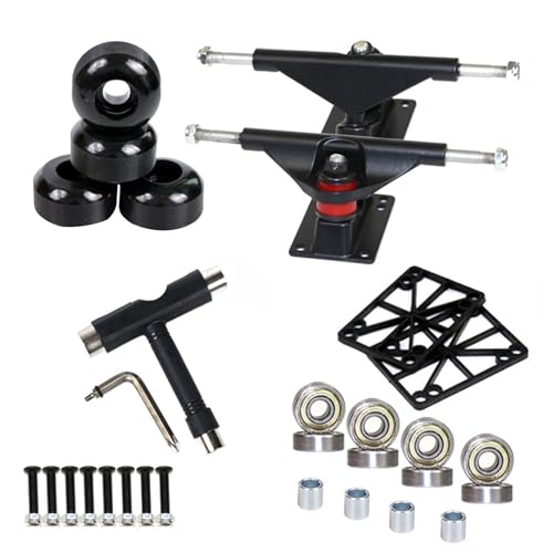 Camion de skateboard 19cm complet avec roues PU et roulements pour remplacer vos accessoires