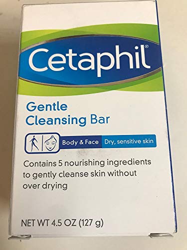 Cetaphil Gentle Cleansing Bar for Dry Sensitive Skin 4.5 OZ