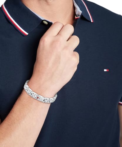 Pulsera H-Link para hombre Tommy Hilfiger con bandera de esmalte miniatura 2