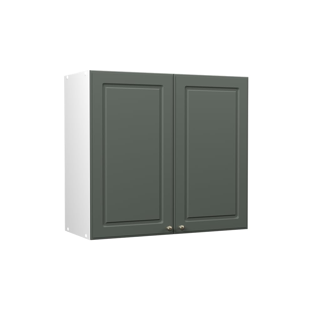 Vicco Wall cabinet Fame-Line, Green-Gold Country House/White, 80 cm โ image 1