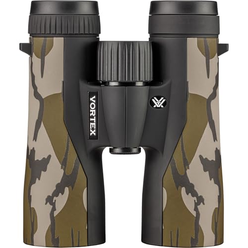 Image of Vortex Crossfire HD 10x42 Binoculars (Mossy Oak Bottomland) - HD Optical System, Tripod Adaptable, Rubber Armor, Waterproof, Fogproof, Shockproof, Included GlassPak - Unlimited, Unconditional Warranty