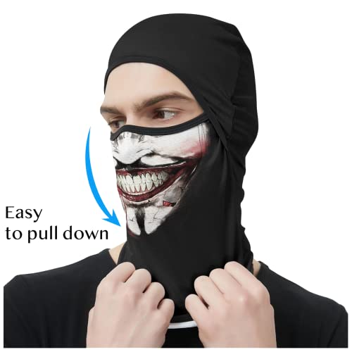 Image of Obacle Balaclava Face Mask Men Women for Sun Protection Motorcycle Fishing Raves
