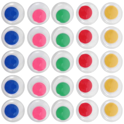 BELLIFFY Self-Adhesive Wiggle Eyes 100pcs Plastic Eyes Stickers for DIY Crafts Decals Boys and Decor Easy Install