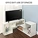 DEVAISE Console TV Stand for 55 60 65 inch TV, Modern Entertainment Center Media Stand, TV Table Storage Bookcase Shelf for Living Room (41.3”W x 11.7”D x 16.9”H, 0.59