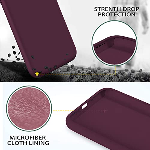 Image of DIZORO Samsung S25 Ultra Case, Compatible with Mag Safe, Matte Luxury Metallic Luster Flexible TPU Wireless Charging Shockproof Case with Camera Protector - 11 Wine