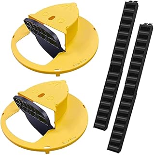 Mouse Trap Bucket Lid (2-Pack) - Flip and Slide Bucket Lid Mouse / Mice / Rat Trap, Auto Reset, Multi Catch Mice Trap Compatible with 5 Gallon Bucket