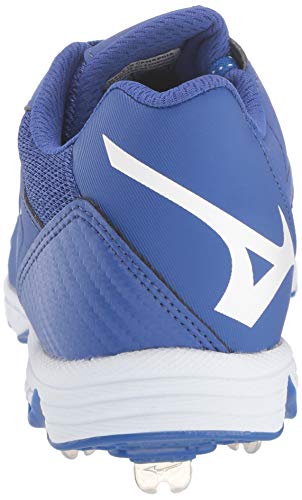 Mizuno Unisex Adult 9-Spike Swift 6 Low Metal Baseball Cleats, Royal-White, 5.5 Us #TOP2