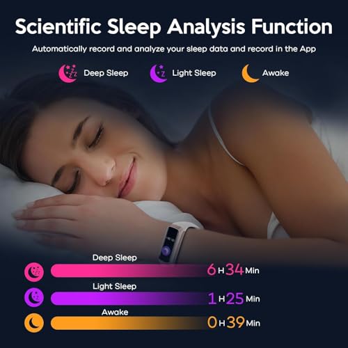Image of Fitness Tracker,2025 Smart Watch with Blood Pressure Heart Rate & Sleep Monitor IP67 Waterproof Step Calorie Counter Pedometer Fitness Activity Watch for Men Women Android iOS Phone (Pink)