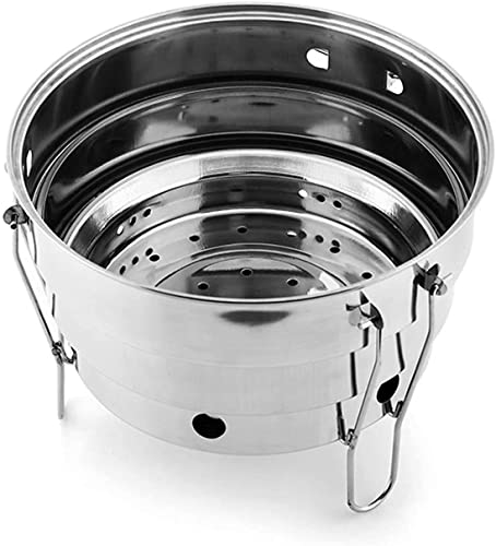 Brasier barbecue pliable extérieur avec réchaud camping charbon