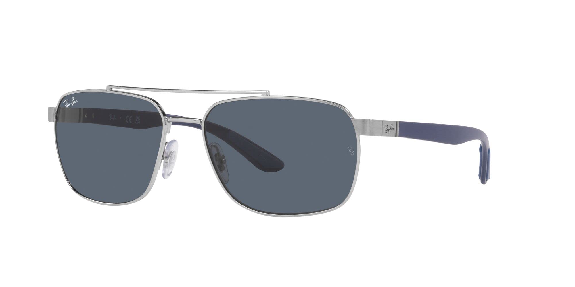 Ray-Ban Unisex 0rb3701 Sonnenbrille, Silber/Dunkelgrau, 59