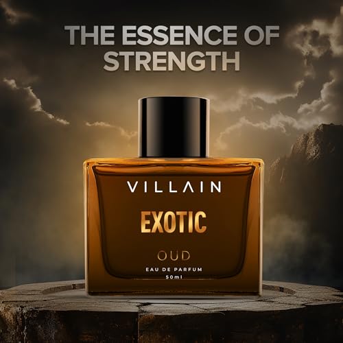 Villain Oud Perfume for Man Masculine Long Lasting Smell 50ml | Cinnamon, Geranium, Leather Notes | Premium Luxury Fragrance Gift For Men | Eau De Parfum for Casual, Wedding Gift for Him