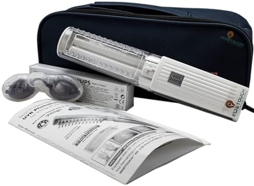 NBUVB Phototherapy Light Device; 5 YEARS WARRANTY; Treatment For Psoriasis, Vitiligo, Eczema, Dandruff / Full Set (Fitted with 5-Star Rated NBUVB 311nm Lamp); Imported Protection Eye Goggle Included; Blue UV