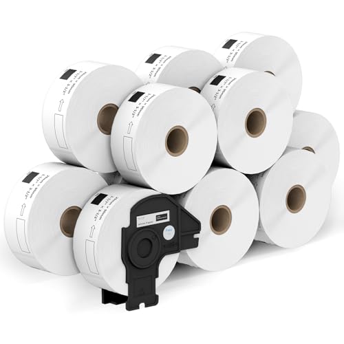 Étiquettes DK-1201 compatibles pour imprimante QL avec 12 rouleaux d'adresse et de code-barres