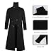 Puimentiua Chaqueta Retro Steampunk Gotico con Capucha para Hombre Abrigo Traje de...