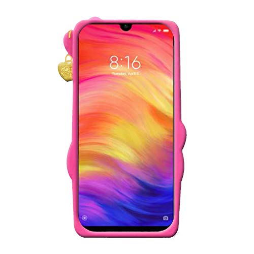 Image of Unirock Hello Kitty Back Case Cover for Redmi Note 7 Pro| 3D Cute Hello Kitty Case |Soft Silicone Rubber Back Cover with Pendant Kitty Cover for Redmi Note 7 Pro (Pink)
