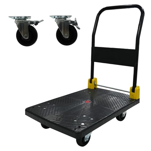 Carretilla Plataforma Plegable 880 lb con Ruedas Giratorias miniatura 1