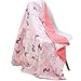 UA Super Doux Couverture, apaiser Pois Lavable Haute qualité 100% Coton Tisser Duveteux Chaud Durable, Respirant, Microfibre 80 * 100 cm,Rose