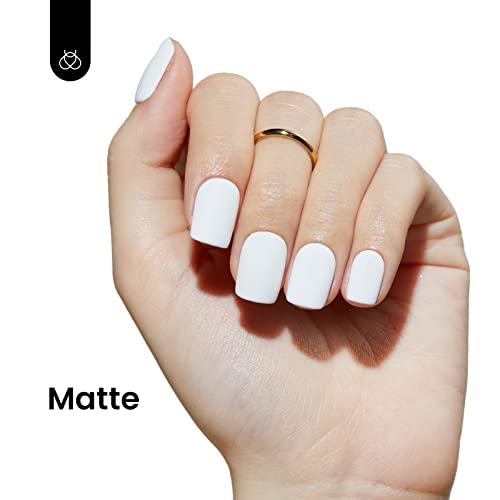 Beetles Gel Nail Polish Kit White Colors- 2Pcs 15Ml Bright White Colors Gel Polish Set Soak Off U V Led Nail Gel Polish All Seasons Gel Polish Nail Art Manicure Salon Diy At Home Nails Art Design #TOP3