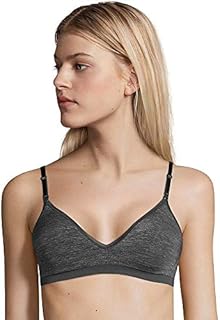 Hanes Women's Convertible Wire Free Bra, Gravel Grey Heather, Medium