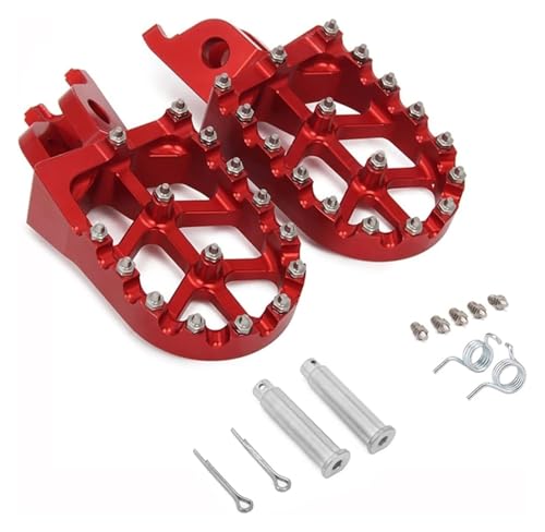 Repose-Pieds Moto Rouge pour Honda CR 125 250 et CRF 450R 450RX Pédales Cross