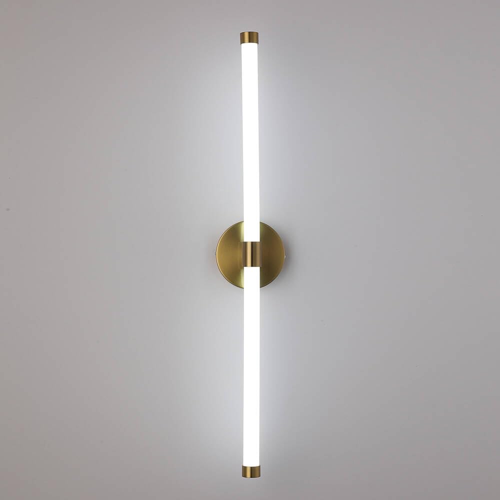 Éclairage de salle de bain doré sur miroir : appliques d'intérieur LED