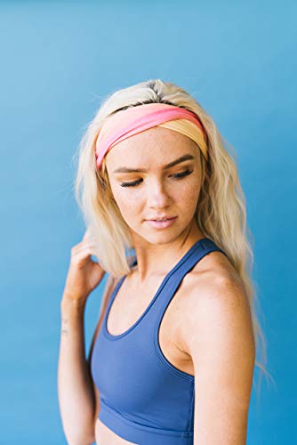 Image of Maven Thread Wide Workout Headbands for Women - Non-Slip Sweatbands for Gym, Running & Yoga