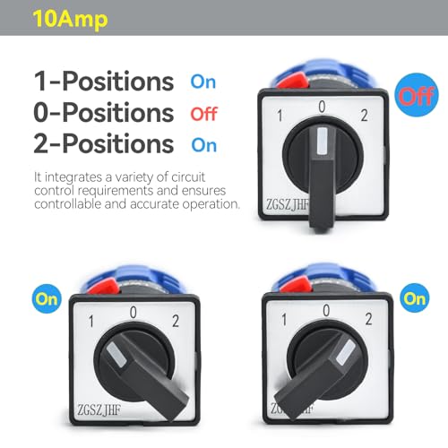 Interrupteur rotatif miniature 10A 16mm inverseur de source triphasé 690V