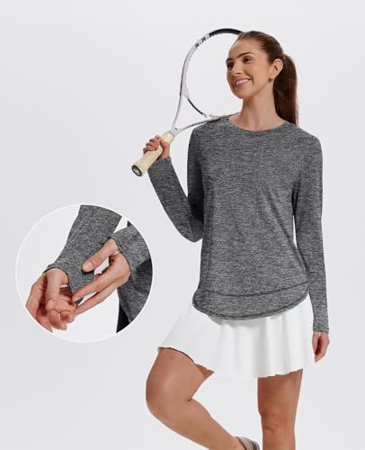 Image of XIEERDUO Women's Workout Tops Long Sleeve Shirts Sun Protection UPF 50+ Quick Dry Shirts for Hiking Running S-3XL