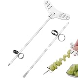 GWEOR Taglia Patate a Spirale Professionale in Acciaio Inox, Spiralizzatore di Verdure Man...