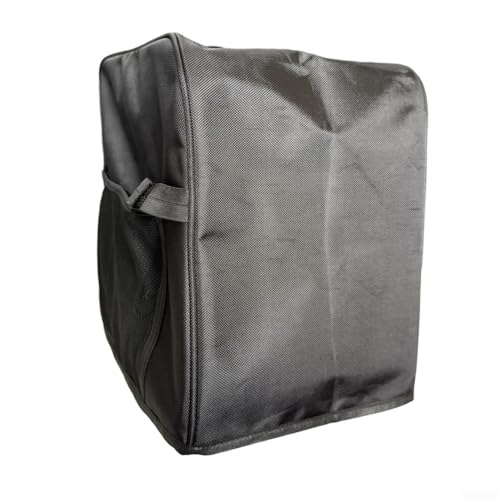 Yuanpgky Cubierta antipolvo plegable para procesador de alimentos TM7, funda protectora de tela Oxford negra con asa y bolsillos de malla, 33,5 x 40,5 x 23,5 cm