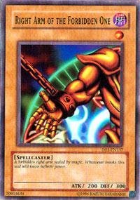 Yu-Gi-Oh! - Right Arm of The Forbidden One (DB1-EN137) - Dark Beginnings 1 - Unlimited Edition - Common