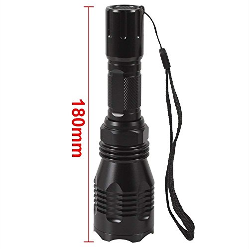 Bestsun Hs-802 1000 Lumens Single Mode 350 Yards Long Distance Red Light Hunting Led Flashlight #TOP1