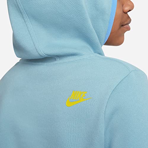 Nike Boys' Sportswear Amplify Pullover Hoodie (Worn Blue/University Blue) (US, Alpha, Medium, Regular)4