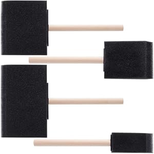 Winsyison Schaumstoff-Pinsel, 4 Größen