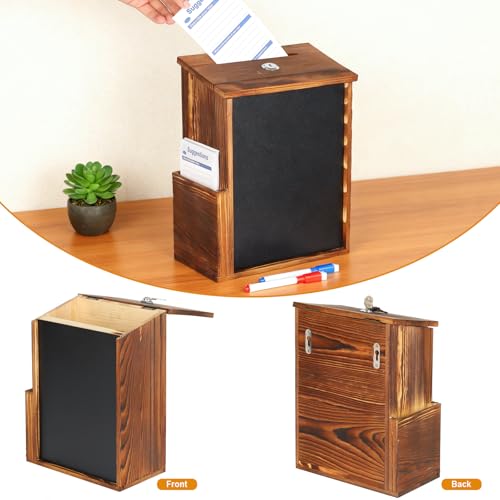 Boîte à suggestions en bois pour sécuriser vos collectes de dons