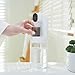 dispensador de enjuague bucal montado en la pared de 1200 ml recargable para baño con 2 tazas para todas las edades Imagen de dispensador de enjuague bucal montado en la pared de 1200 ml recargable para baño con 2 tazas para todas las edades