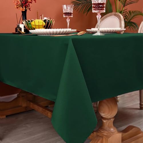 Nappe en polyester anti-plis rouge lavable pour effacer les corvées - 3