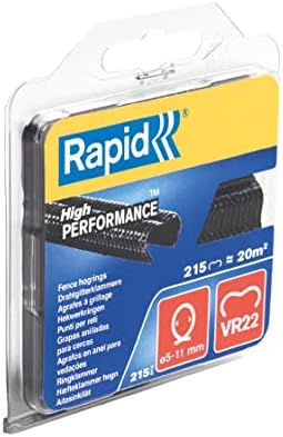 Rapid VR22 Galvanized Fence Hogrings, Suitable for 5-11 mm Netting Wire, Ideal for Securing Cages and Fencing, 1600 Pieces, Boxed (40108810)