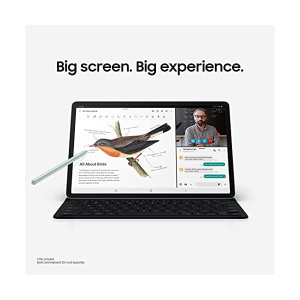 SAMSUNG Galaxy Tab S7 FE 12.4” 64GB WiFi Android Tablet, Large Screen, S Pen Included, Multi Device Connectivity, Long Lasting Battery, US Version, 2021, Mystic Black