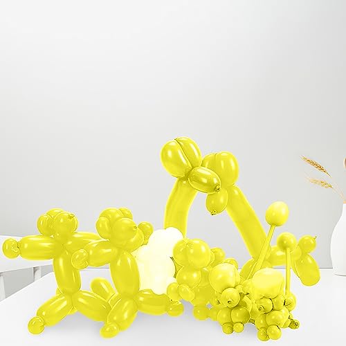 Image of ZNHIS Yellow 260 Balloons, 50pcs Long Balloons for Balloon Arch, Balloon Animals Kit, Ideal for Thanksgiving, Unisex, All Ages