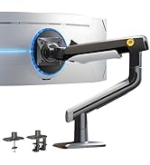 NB — Braço ergonômico para monitor de jogos para monitores planos/ultralargos/curvos de 70 a 50 polegadas, mo...