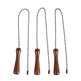 Gatuida 3stücke Holzstab-kronleuchterketten mit Anhängern und Zugketten für Deckenventilatoren Moderne Pendelleuchten-ornamente als Dekoration für Wohnräume und Geschäfte