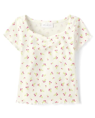 Image of The Children's Place Girls' Basic Short Sleeve Knit Shirts