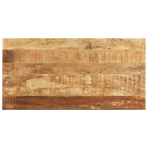 Table à manger bois manguier 140 cm table de cuisine industrielle stable