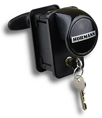 Hörmann Juego de tiradores de puerta con cerradura para puertas seccionales BR 40